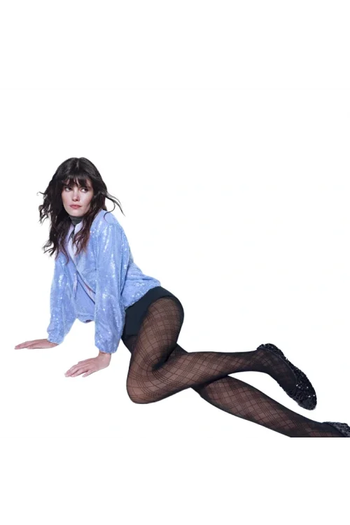 Penti Kadın Checked Desenli Külotlu Çorap