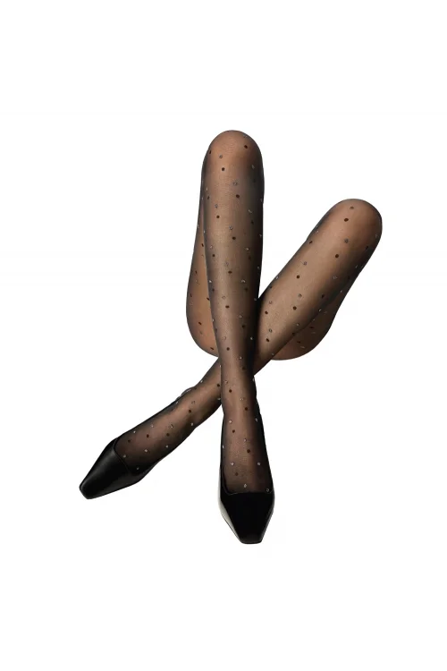 Penti Kadın Shiny Dotted Desenli Külotlu Çorap