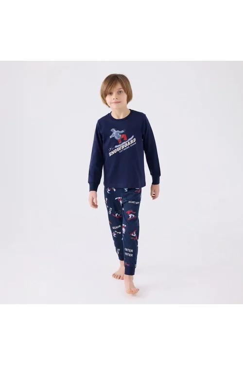 RolyPoly RP3435C Erkek Çocuk Kışlık Pijama Takım