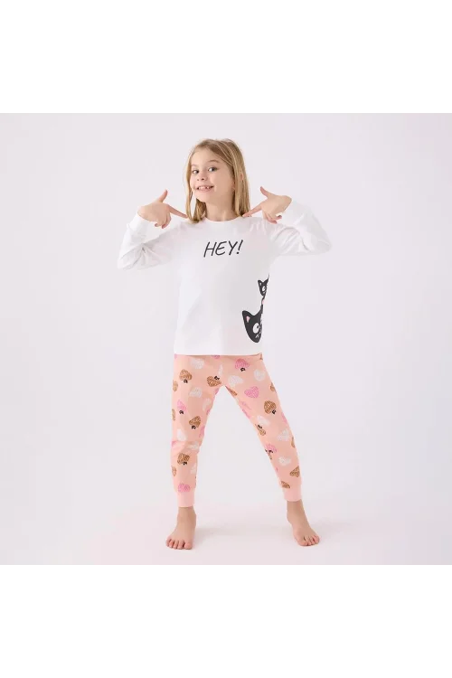 RolyPoly RP3466G Kız Çocuk Garson Boy Kışlık Pijama Takım