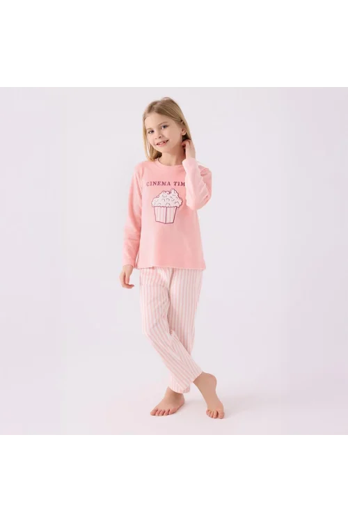 RolyPoly RP3479G Kız Çocuk Garson Boy Kışlık Pijama Takım