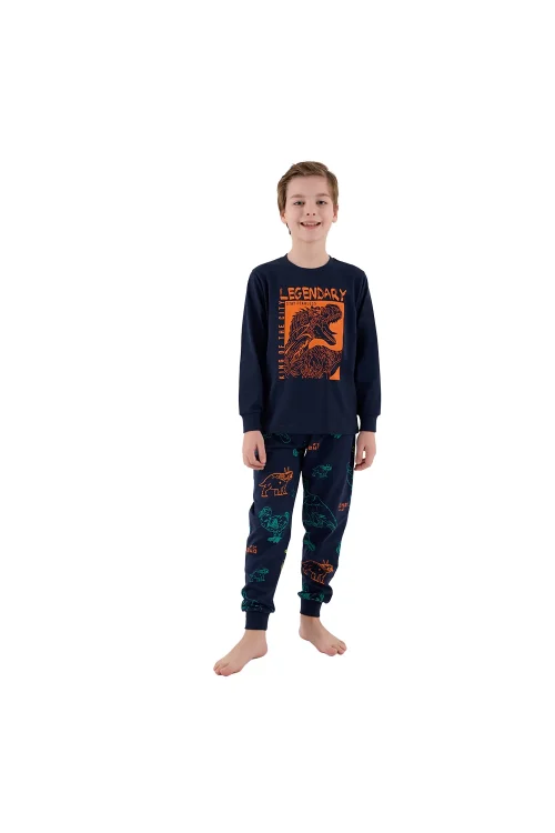 RolyPoly RP3671-2 Erkek Çocuk Kışlık İkili Pijama Takım