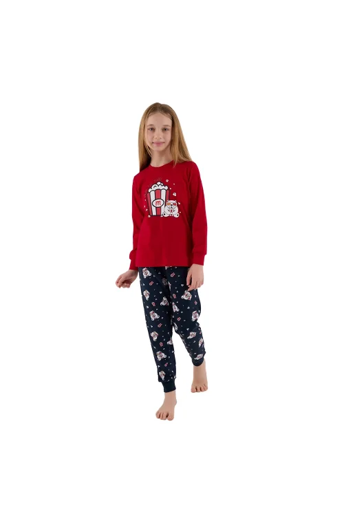 RolyPoly RP3678-2 Anne Kız Kışlık İkili Pijama Takım (Kız