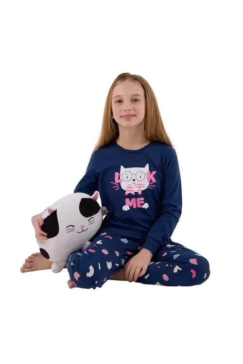 RolyPoly RP3696-2 Kız Çocuk Kışlık İkili Pijama Takım