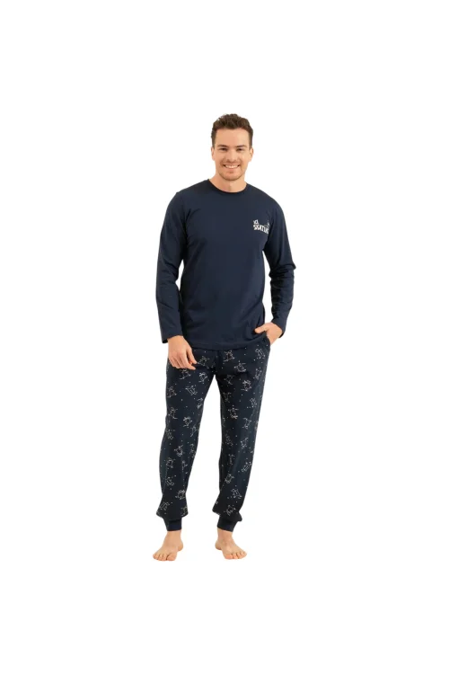 Rolypoly RP3864S Baba Oğul Uzun Kol Pijama Takım (Baba)