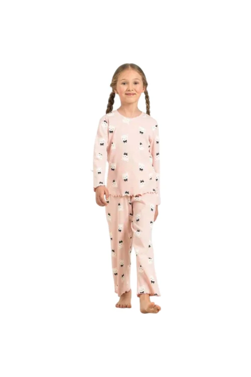 Rolypoly RP3901C Kız Çocuk Uzun Kol Pijama Takım
