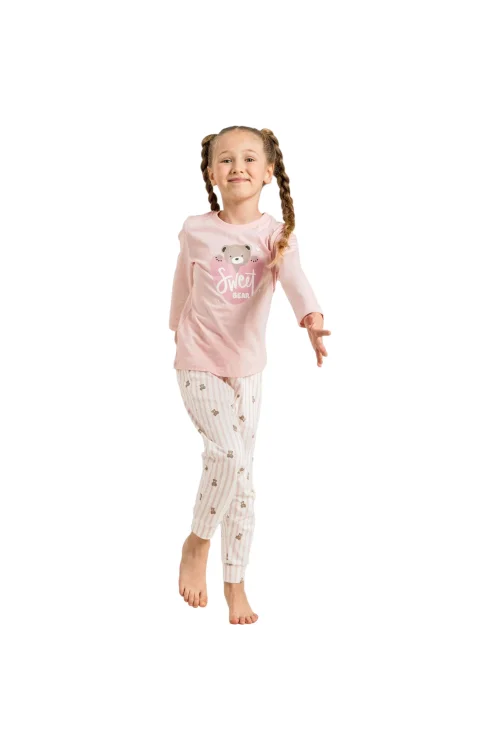 Rolypoly RP3911C Kız Çocuk Uzun Kol Pijama Takım