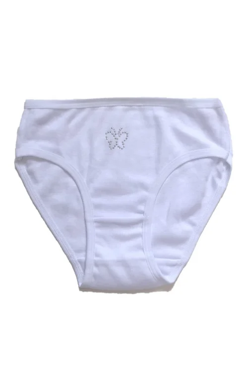 Şahinler BC097  Taşlı Kız Çocuk Külot %100 Pamuk