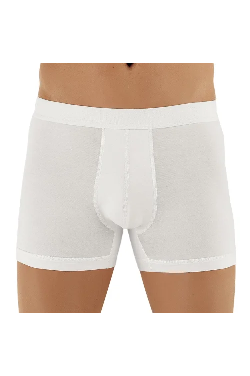 Şahinler E031 Erkek Likralı Boxer Külot 6lı Paket Beyaz S