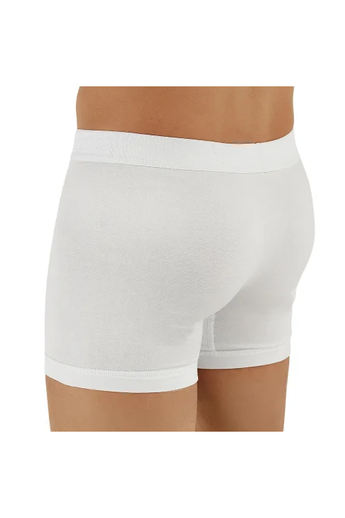 Şahinler E031 Erkek Likralı Boxer Külot 6lı Paket Beyaz XXL