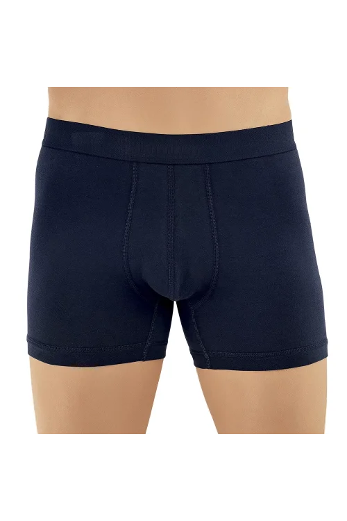 Şahinler E031 Erkek Likralı Boxer Külot 6lı Paket Lacivert S