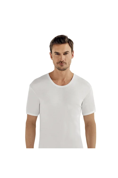 Şahinler ME019 Erkek Ribana Kısa Kol Atlet No:56 (XL)