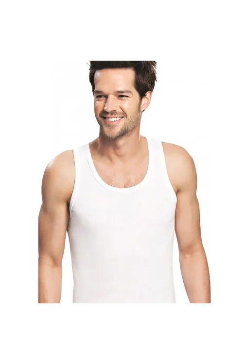 Tutku 101 Penye Erkek Atlet Beyaz L 6lı  Paket