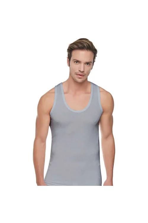 Tutku 102 Ribana Erkek Gri Atlet XXL 3lü Paket