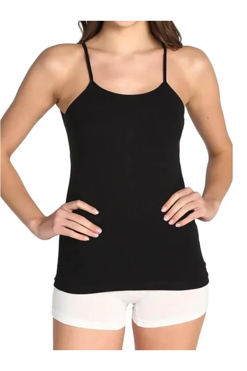 Tutku 135R Kadın Ribana İp Askılı Renkli Atlet