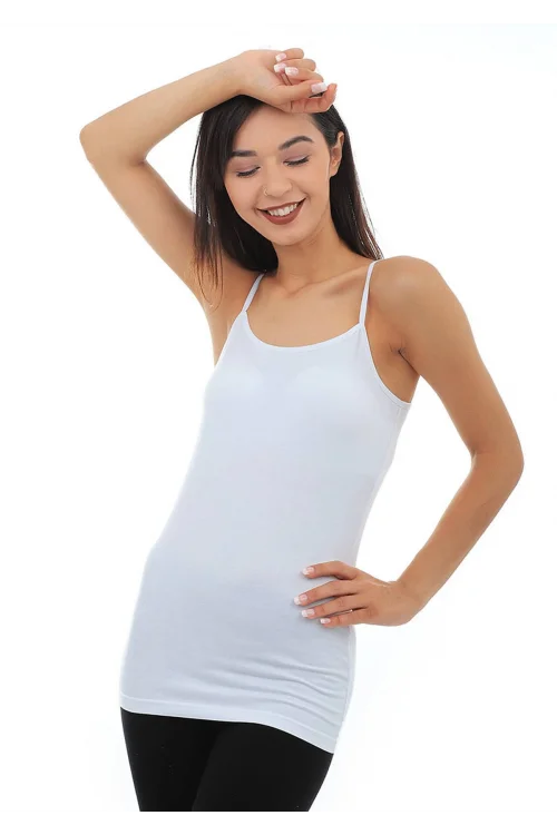 Tutku 146 Kadın İp Askılı Elastane Atlet