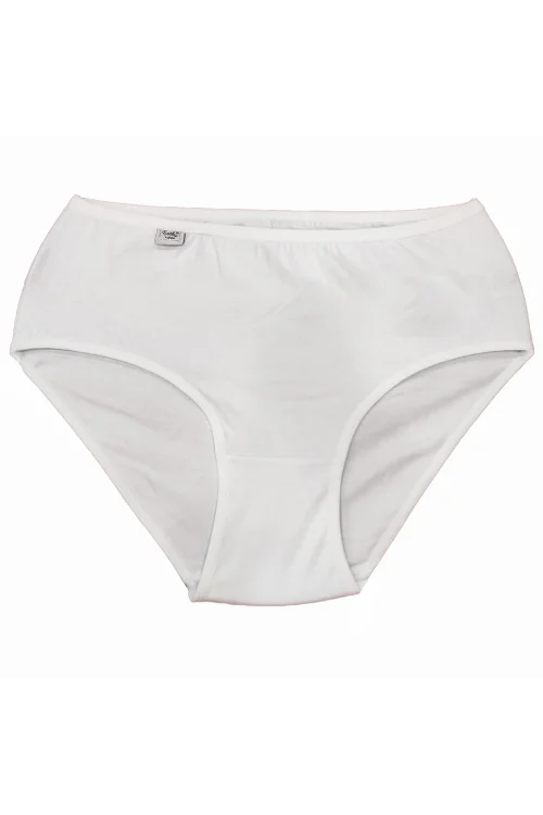 Tutku 922 Ribana Kadın Bato Külot 6lı Beyaz XL