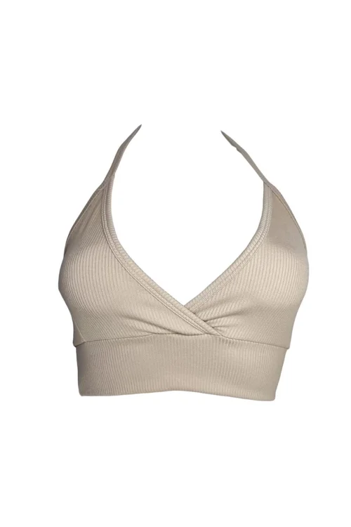 Vogsign 282 Kadın Arkadan Bağlamalı Fitilli Crop Bustiyer