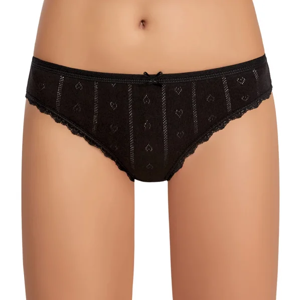 İlke 273 Kadın Jakarlı Dantelli Bikini Külot