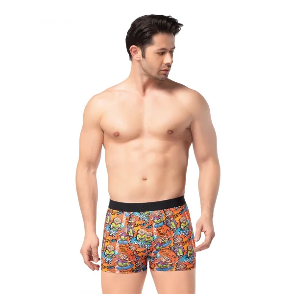 Berrak 4431 Büyük Beden Dijital Baskı Erkek Boxer
