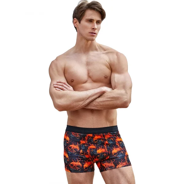 Berrak 4431 Büyük Beden Dijital Baskı Erkek Boxer