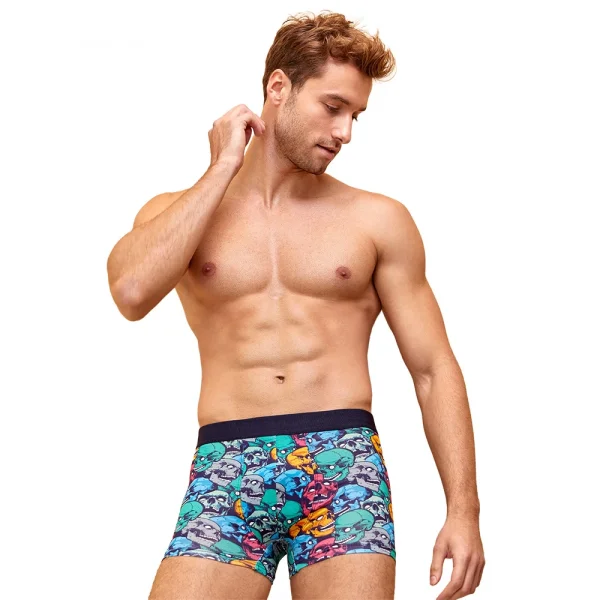 Berrak 4431 Büyük Beden Dijital Baskı Erkek Boxer