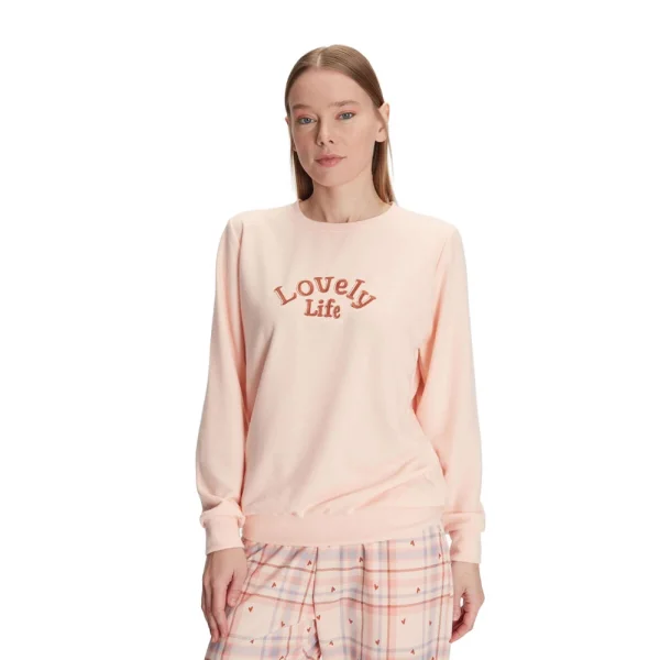 Anıl 11307 Anıl 11307 Pamuklu Kışlık Uzun Kol Kadın Pijama Takım