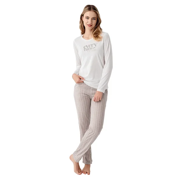 Arnetta AR3424-S Kadın Kışlık İkili Pijama Takım