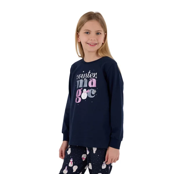 RolyPoly RP3712-G Kız Çocuk Garson Boy Kışlık İkili Pijama Takım