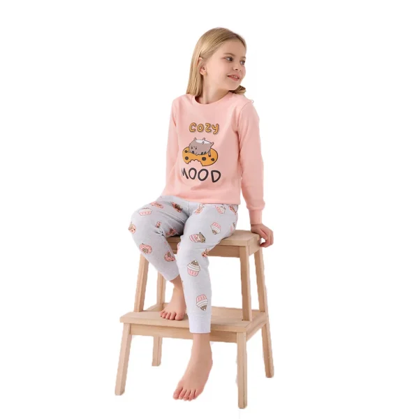 RolyPoly RP3467-2 Kız Çocuk Kışlık İkili Pijama Takım
