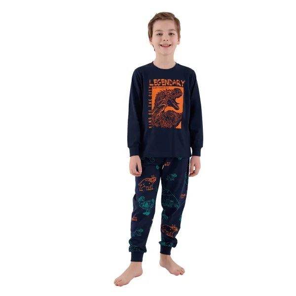 RolyPoly RP3671-2 Erkek Çocuk Kışlık İkili Pijama Takım