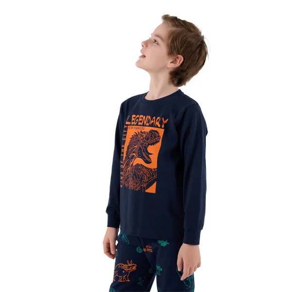 RolyPoly RP3671-2 Erkek Çocuk Kışlık İkili Pijama Takım