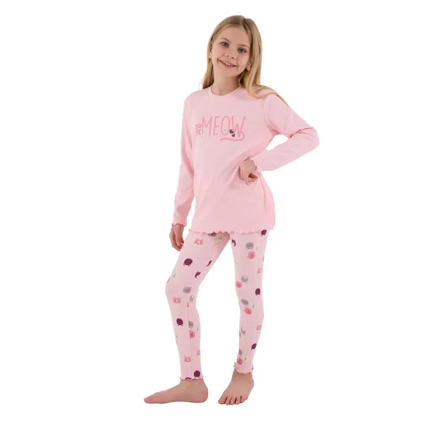 RolyPoly RP3700-2 Kız Çocuk Kışlık İkili Pijama Takım