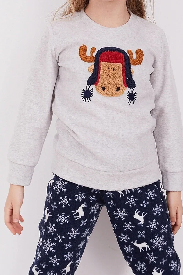 Arnetta AR2150C Kız Çocuk Polar 2li Pijama Takım