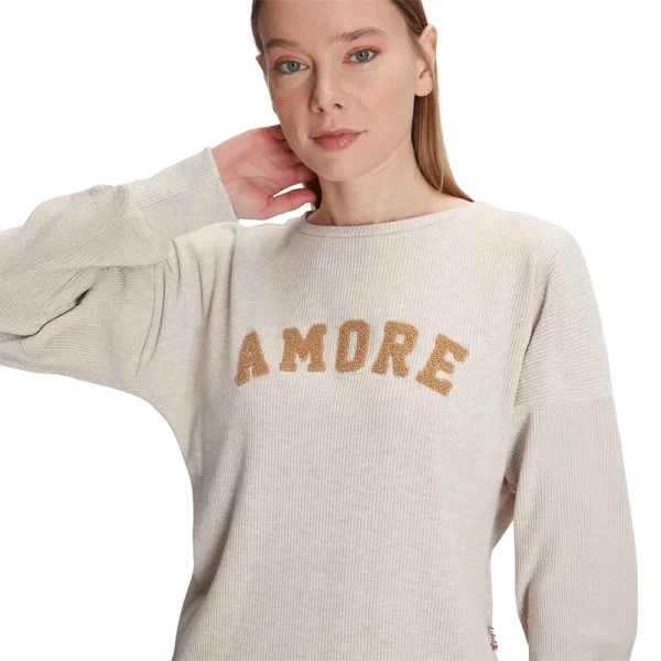 Anıl 11271 Kadın Uzun Kol Sweatshirt ve Pantolon T