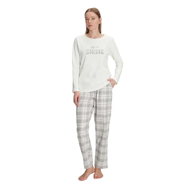 Anıl 11253 Kadın Uzun Kol Kışlık Pijama Takım