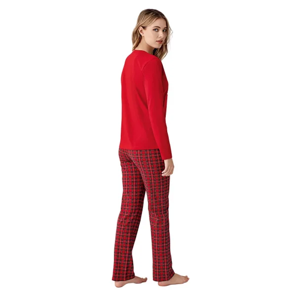Arnetta AR3514S Anne Kız New Year Kışlık İkili Pijama Takım (Anne)
