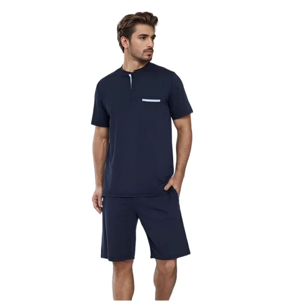 Confeo 940.107 Erkek Modal Patlı Şortlu Pijama Takım