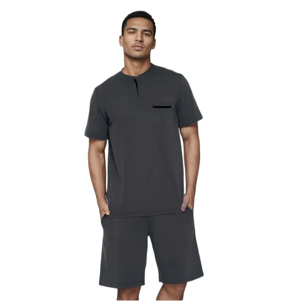 Confeo 940.107 Erkek Modal Patlı Şortlu Pijama Takım