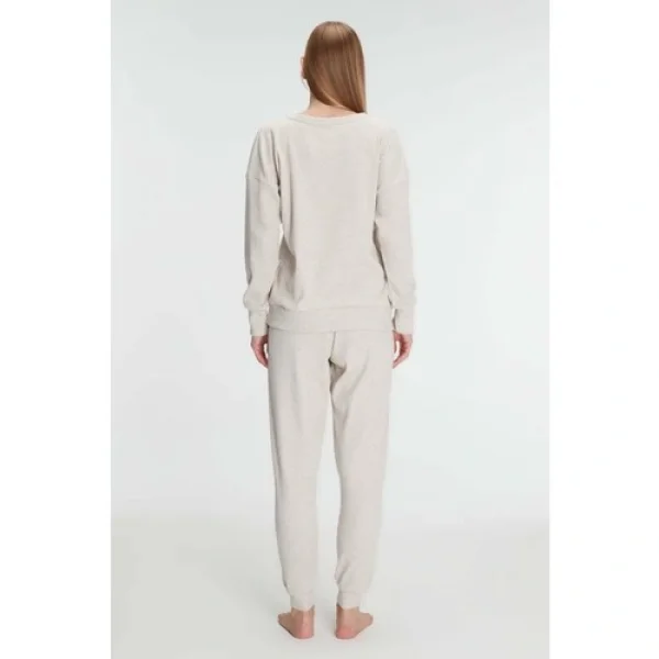 Arias Closet Yeni Sezon Kışlık Pamuklu Uzun Kol Pijama Takımı