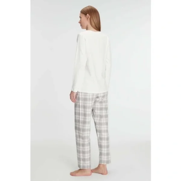 Anıl Uzun Kol Pamuklu Kışlık Pijama Takımı