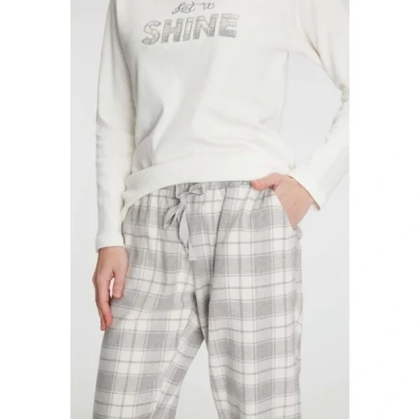 Anıl Uzun Kol Pamuklu Kışlık Pijama Takımı