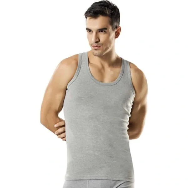 Namaldı 6lı Arkası Çarpraz  Pamuk Ribana Erkek Atlet