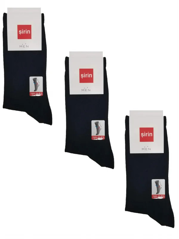 Şirin 12li Paket Pamuklu Likralı Erkek Çorap