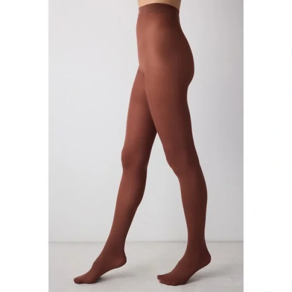 Micro 40 Kahve Külotlu Çorap