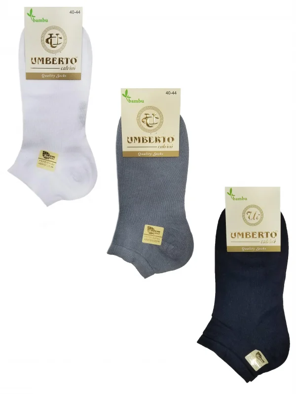 Umberto 6 Adet Erkek Doğal Bambu Patik Çorap - 307