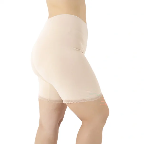 Elegant 21012 Kadın Büyük Beden Likralı Dantelli Kısa Tayt