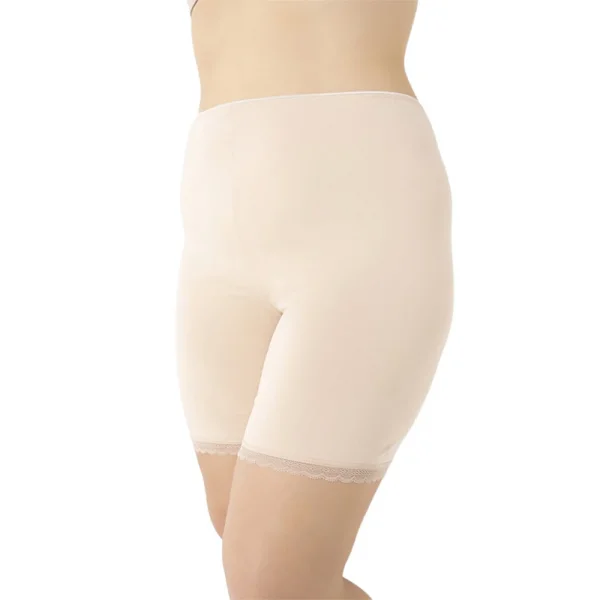 Elegant 21012 Kadın Büyük Beden Likralı Dantelli Kısa Tayt