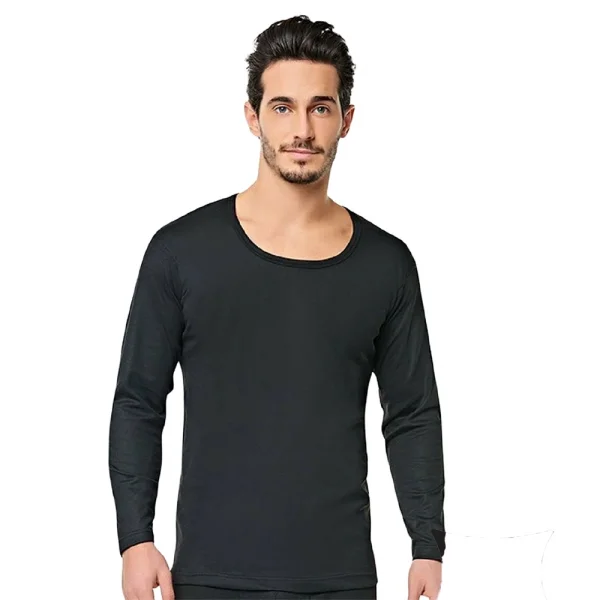 Tutku 126 Erkek Termal Tek Uzun Kol Üst (Siyah)