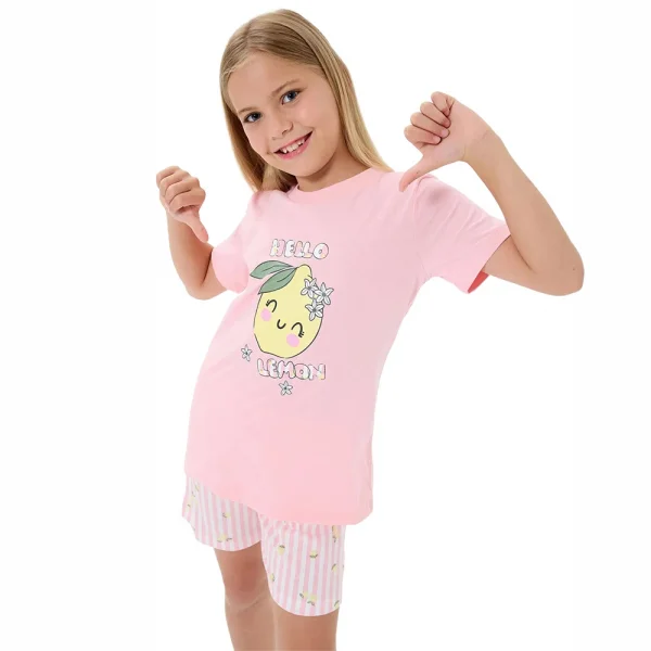 RolyPoly RP3777-G Kız Çocuk Garson Boy Yazlık Şort Takım